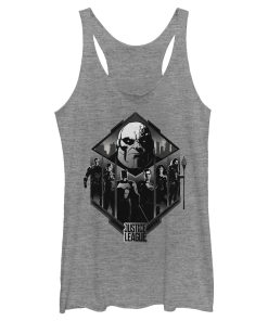 Women’s Zack Snyder Justice League Darkseid Group Shot Racerback Tank Top