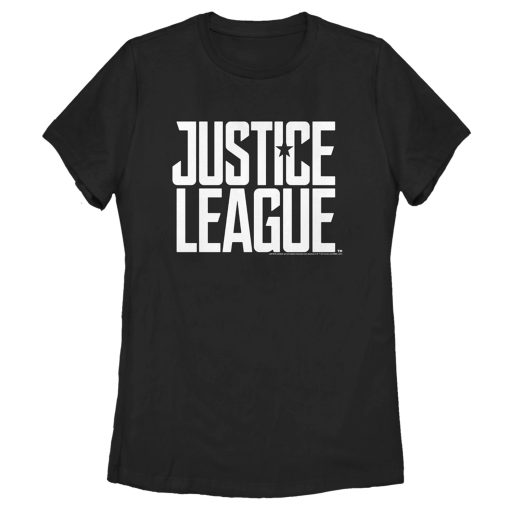 Women’s Zack Snyder Justice League Stacked Large Logo Reverse T-Shirt