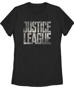 Women’s Zack Snyder Justice League Stacked Stone Logo T-Shirt