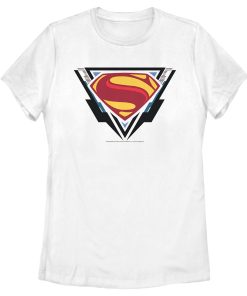 Women’s Zack Snyder Justice League Superman Comic Logo T-Shirt