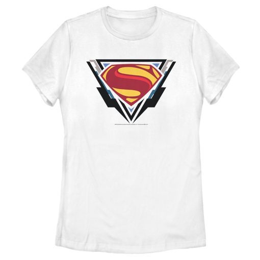 Women’s Zack Snyder Justice League Superman Comic Logo T-Shirt