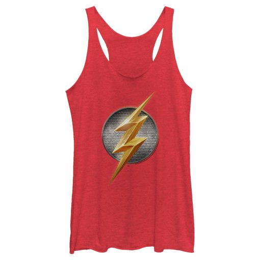 Women’s Zack Snyder Justice League The Flash Logo Racerback Tank Top