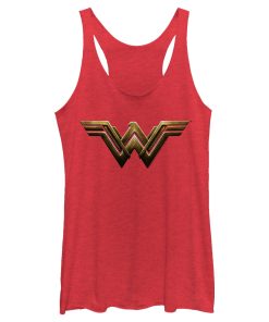 Women’s Zack Snyder Justice League Wonder Woman Logo Racerback Tank Top
