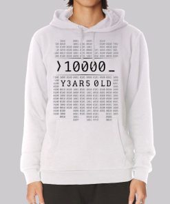 0100 Binary Code 10000 Years Hoodie 0100 Binary Code 10000 Years Hoodie