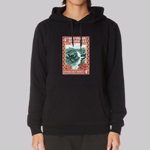 1940 Southern Rhodesia Victoria Falls Bridge Hoodie