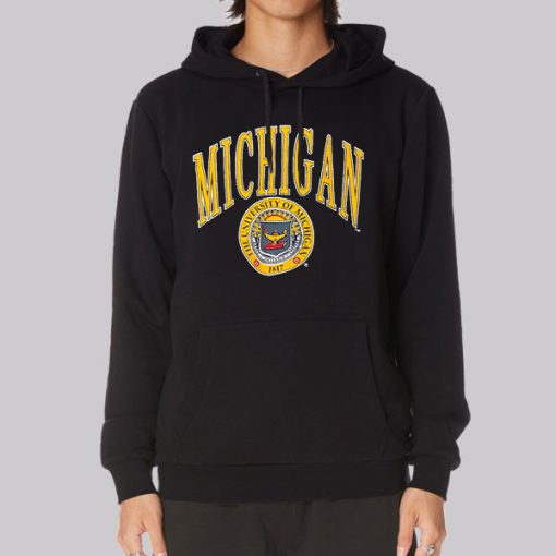 90s University Vintage Michigan Hoodie