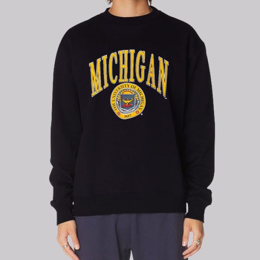 90s University Vintage Michigan Hoodie