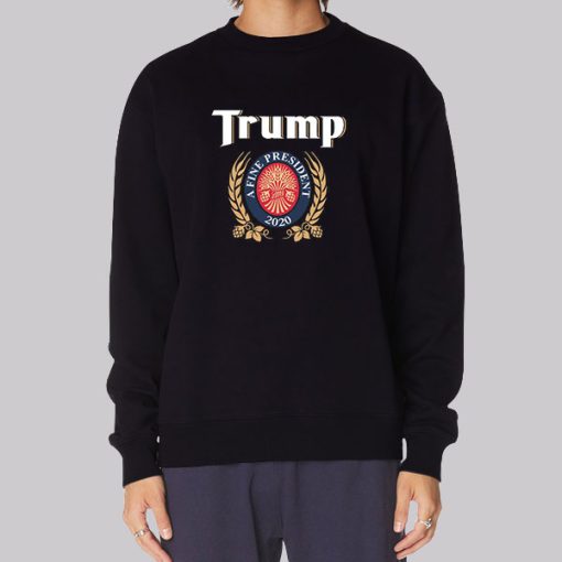 A Fine President Trump Miller Lite Hoodie