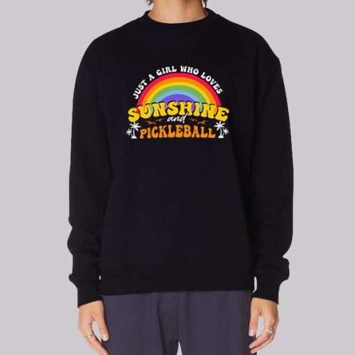 A Girl Who Loves Sunshine Pickleball Hoodie