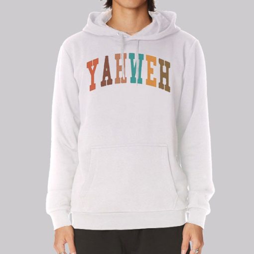 Aesthetic Colors Font Yahweh Hoodie