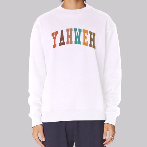 Aesthetic Colors Font Yahweh Hoodie