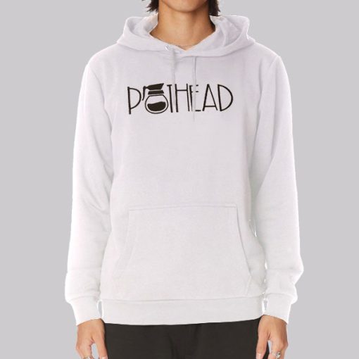 Aesthetic Font Pothead Coffee Hoodie