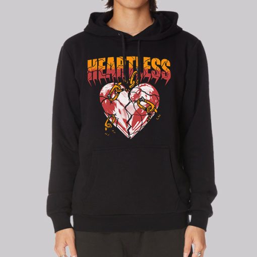 Aesthetic Typography Art Heartless Hoodie