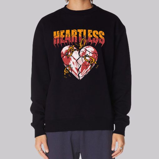 Aesthetic Typography Art Heartless Hoodie