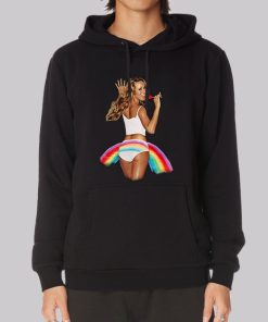 Album Merch Tour Mariah Carey Rainbow Hoodie Album Merch Tour Mariah Carey Rainbow Hoodie