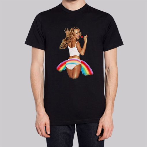 Album Merch Tour Mariah Carey Rainbow Hoodie