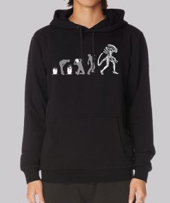 Aliens Evolution of Xenomorph Skull Hoodie Aliens Evolution of Xenomorph Skull Hoodie