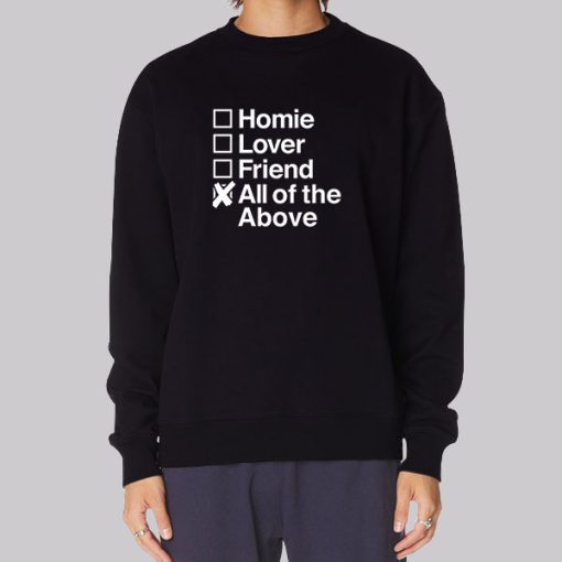 All Of The Above Homie Lover Friend Hoodie