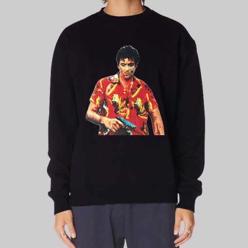 Alpacino Scarface Hawaiian Hoodie