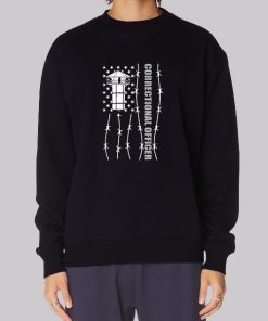 American Flag Corrections Officer Hoodie