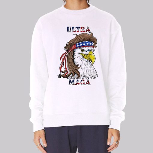 American Flag Mullet Ultra Maga Hoodie