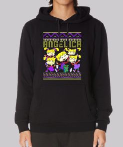 Angelica Rugrats Ugly Christmas Hoodie Angelica Rugrats Ugly Christmas Hoodie
