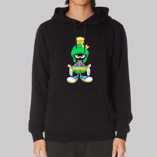 Angry Mad Face Marvin the Martian Hoodie