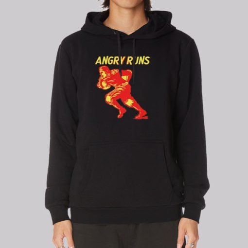 Angry Runs Good Morning Football Hoodie