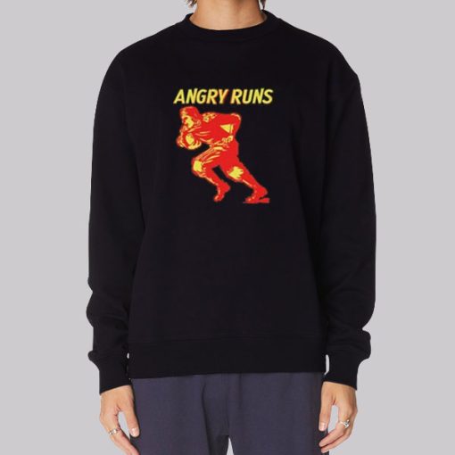 Angry Runs Good Morning Football Hoodie