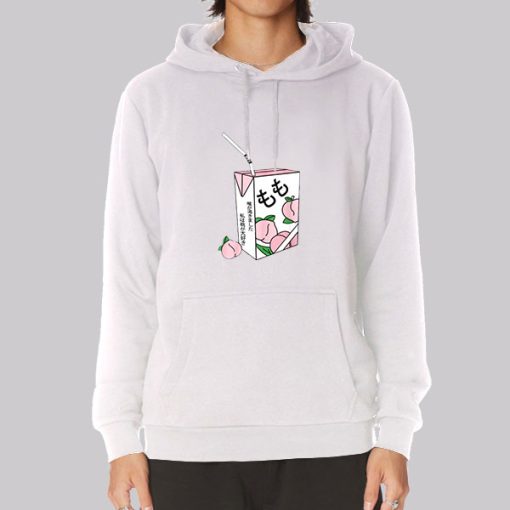 Anime Juice Box Peach Japanese Hoodie