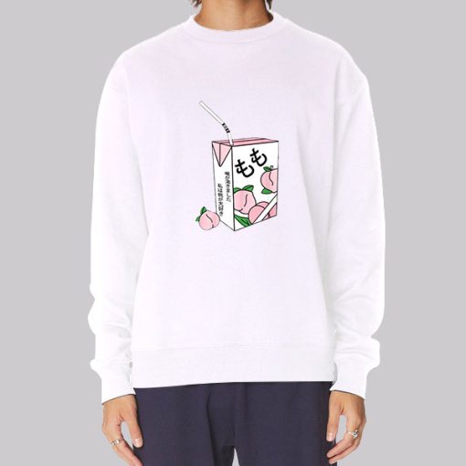 Anime Juice Box Peach Japanese Hoodie