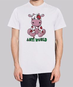 Antiwurld Strawberry Cow Print Hoodie 2 Antiwurld Strawberry Cow Print Hoodie 3
