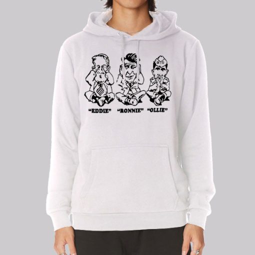 Art Eddie Ronnie Ollie Cartoon Hoodie