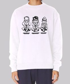 Art Eddie Ronnie Ollie Cartoon Hoodie