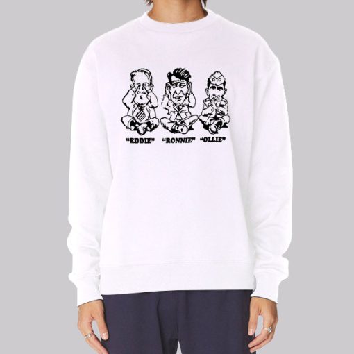 Art Eddie Ronnie Ollie Cartoon Hoodie