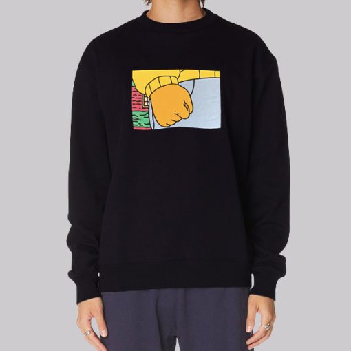 Arthur Clenched Fist Meme Hoodie