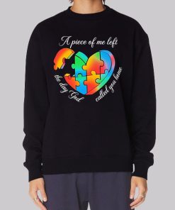 Autism Puzzle the Day God Called You Home Hoodie