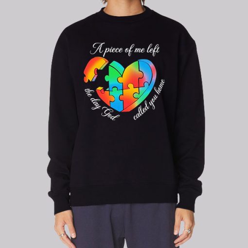 Autism Puzzle the Day God Called You Home Hoodie