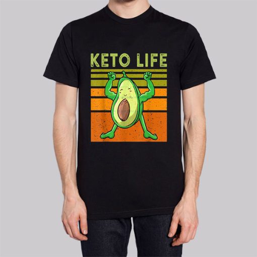 Avocado Flexing Keto Memes Funny Hoodie