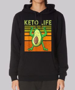 Avocado Flexing Keto Memes Funny Hoodie 3 Avocado Flexing Keto Memes Funny Hoodie 4