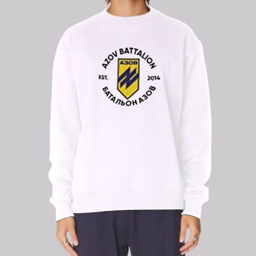 Azov Battalion Merch Por Les Hommes Hoodie