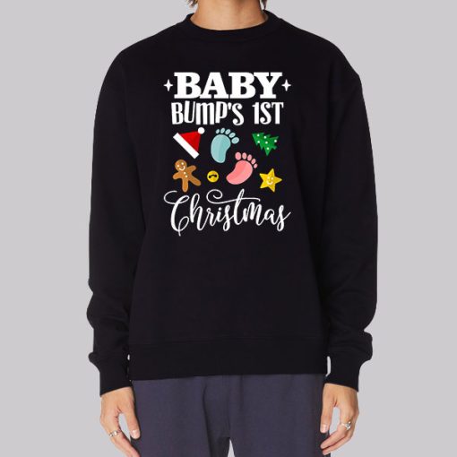 Baby Bumps First Christmas Hoodie