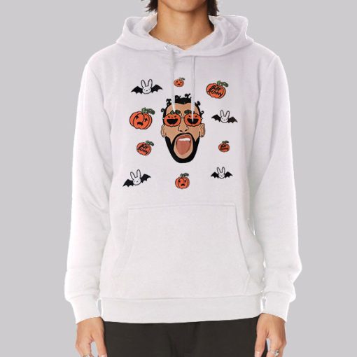 Bad Bunny Pumpkin Trick or Treat Hoodie