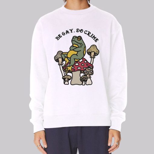 Be Gay Do Crime Frog Hoodie