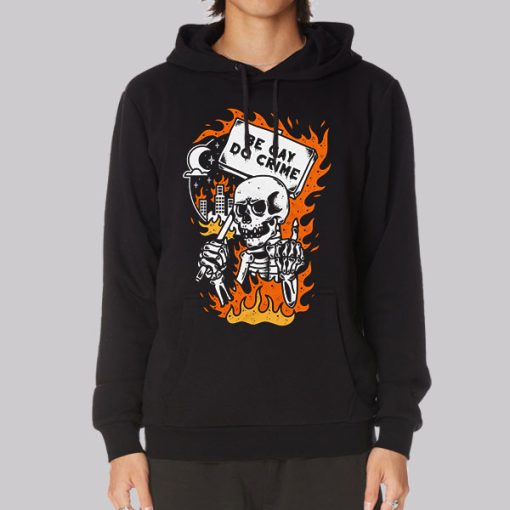 Be Gay Do Crime Skeleton Hoodie