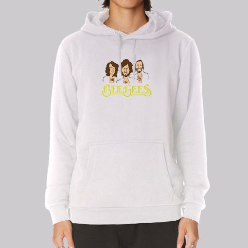 Bee Gees Vintage Classic Distressed Hoodie