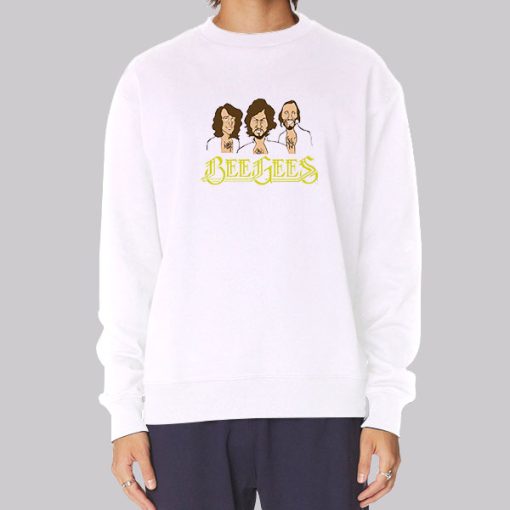 Bee Gees Vintage Classic Distressed Hoodie