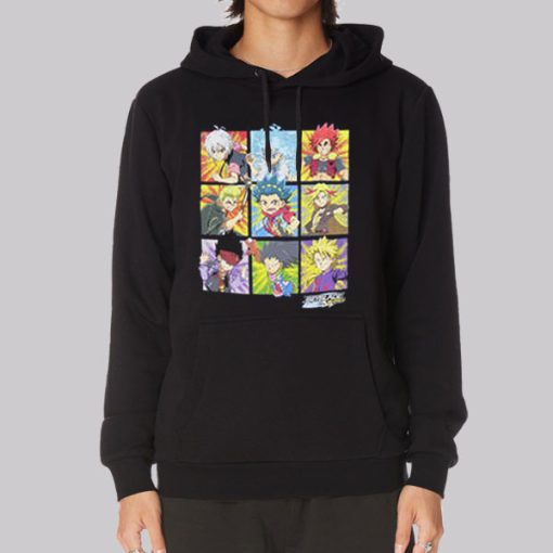 Beyblade Burst Evolution Characters Hoodie