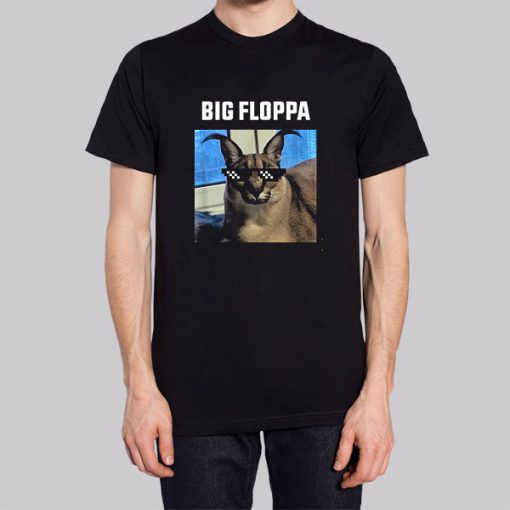 Big Floppa Meme Cat Hoodie