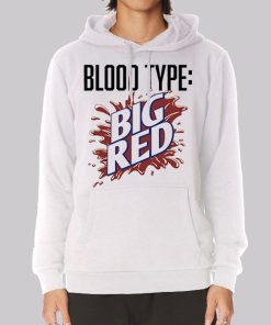Big Red Soda Pop Drink Logo Funny Blood Type Parody Hoodie Big Red Soda Pop Drink Logo Funny Blood Type Parody Hoodie